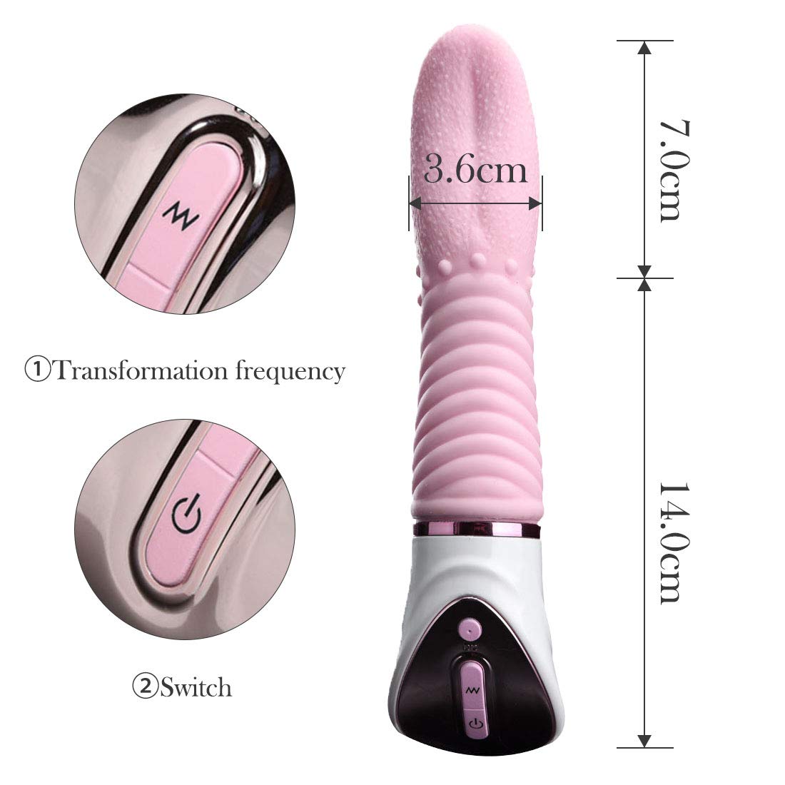 10 Speed Tongue Oral Sex G Spot Vibrating Massager G-bliss O-maker Toy - Image 5