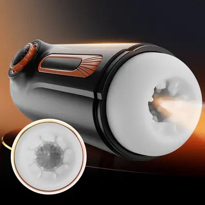 Chris-6 IN 1 10 Vibrating & Thrusting with 4 Sucking Automatic Knob Adjusting Male Masturbator - Image 3