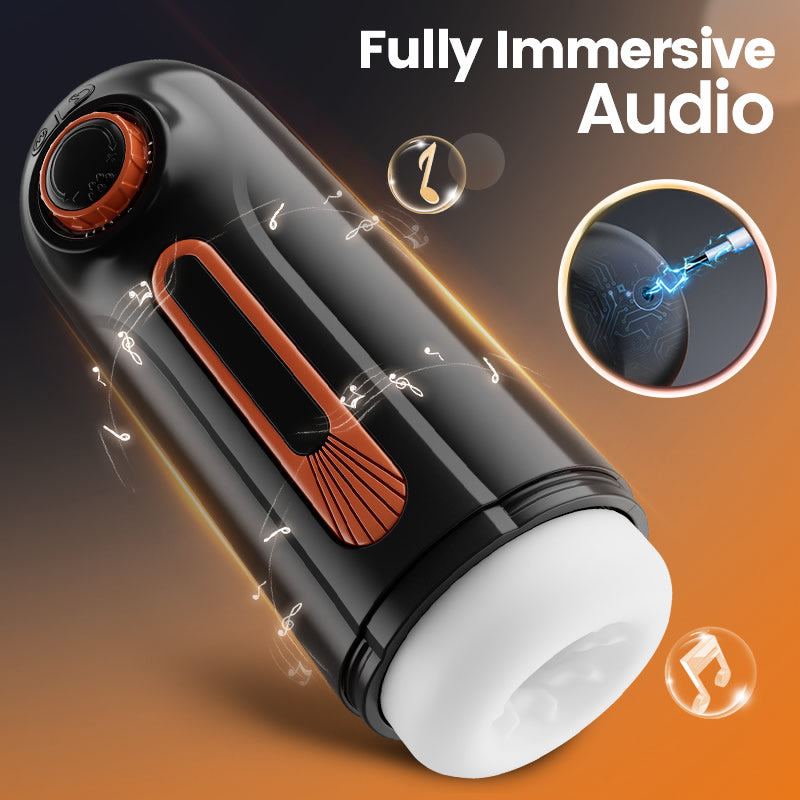 Chris-6 IN 1 10 Vibrating & Thrusting with 4 Sucking Automatic Knob Adjusting Male Masturbator - Image 6