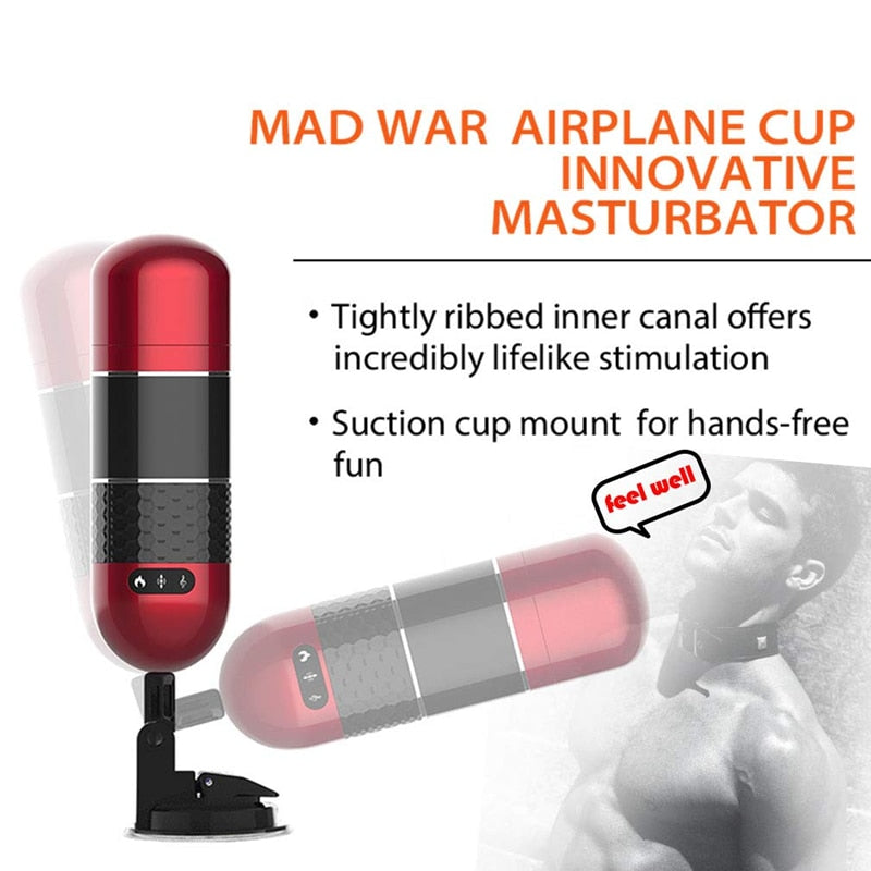 Automatic Heating Pocket Vagina Electric Smart Pulse Male Masturbator - Image 5