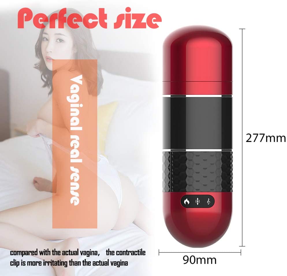 Automatic Heating Pocket Vagina Electric Smart Pulse Male Masturbator - Image 7