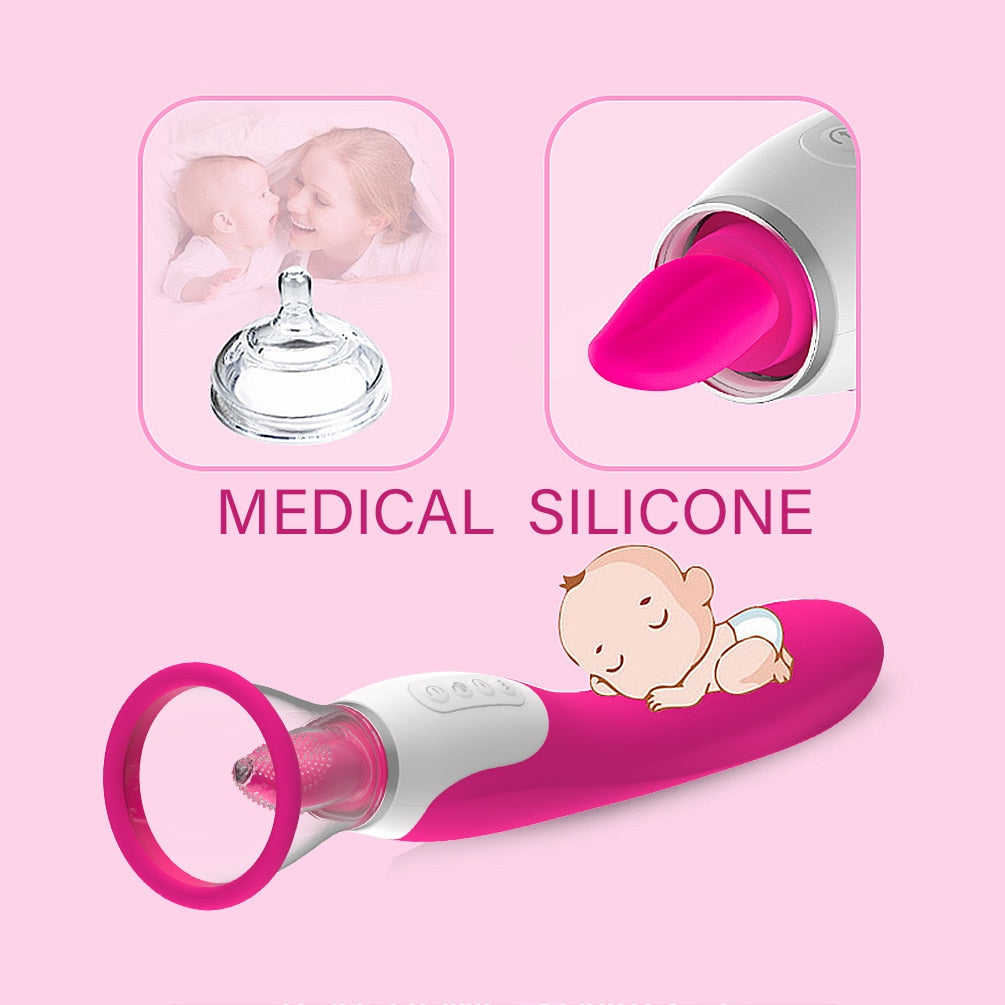 LUSTY AGE Sucking Vibrator With Tongue G-bliss O-maker Toy - Image 9