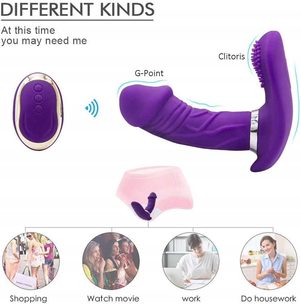 Clitoral Stimulator Remote Butterfly Vibrator G-bliss O-maker Toy - Image 3