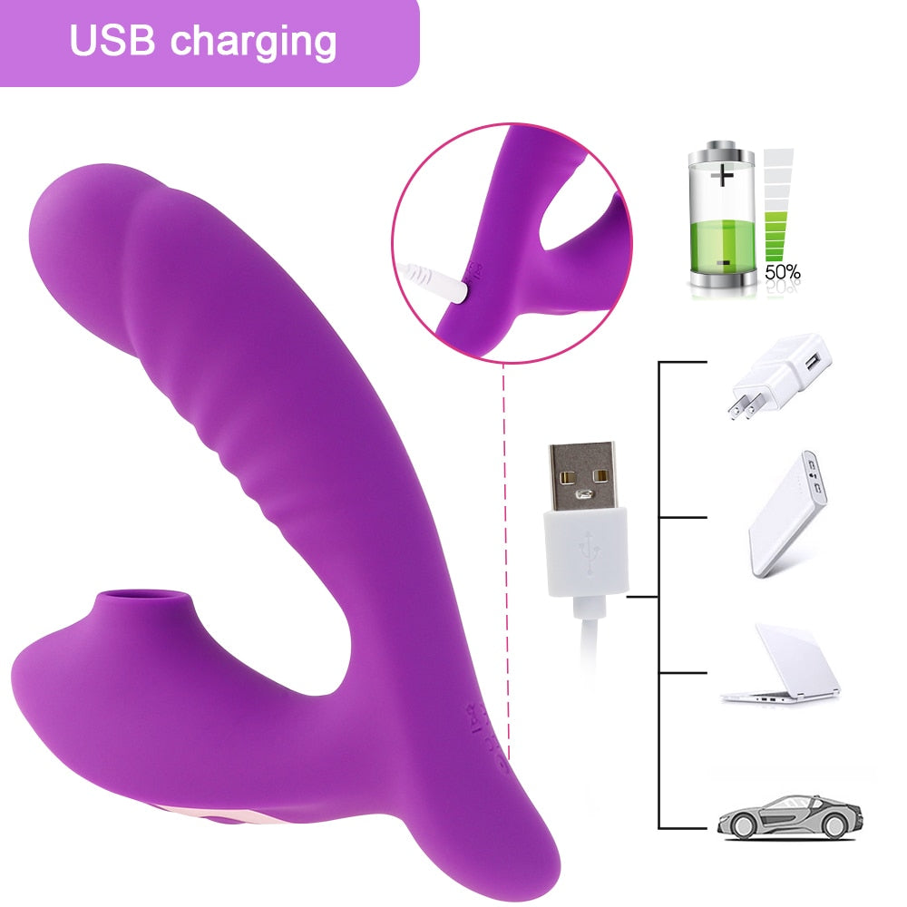 Clitoral Sucking G Spot Dildo Vibrator G-bliss O-maker Toy - Image 8