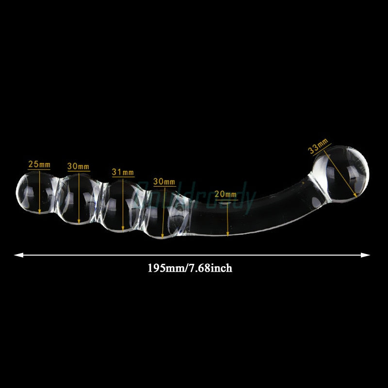 Crystal Anal Beads Butt Plug - Image 4