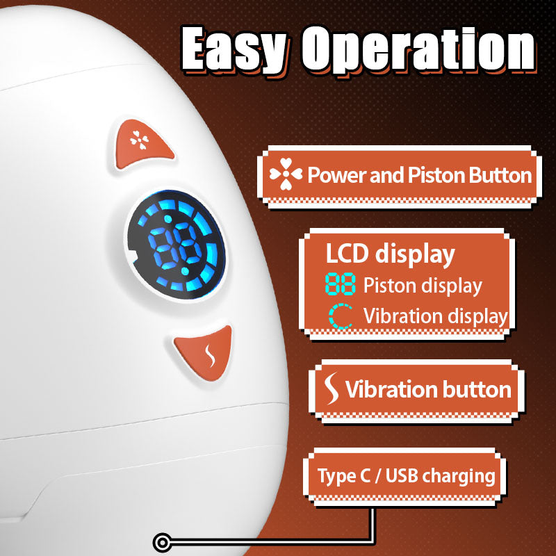Acmejoy - Electric Male Masturbator with Rotating Piston, Glans Vibration & Testicle Massage - Image 7