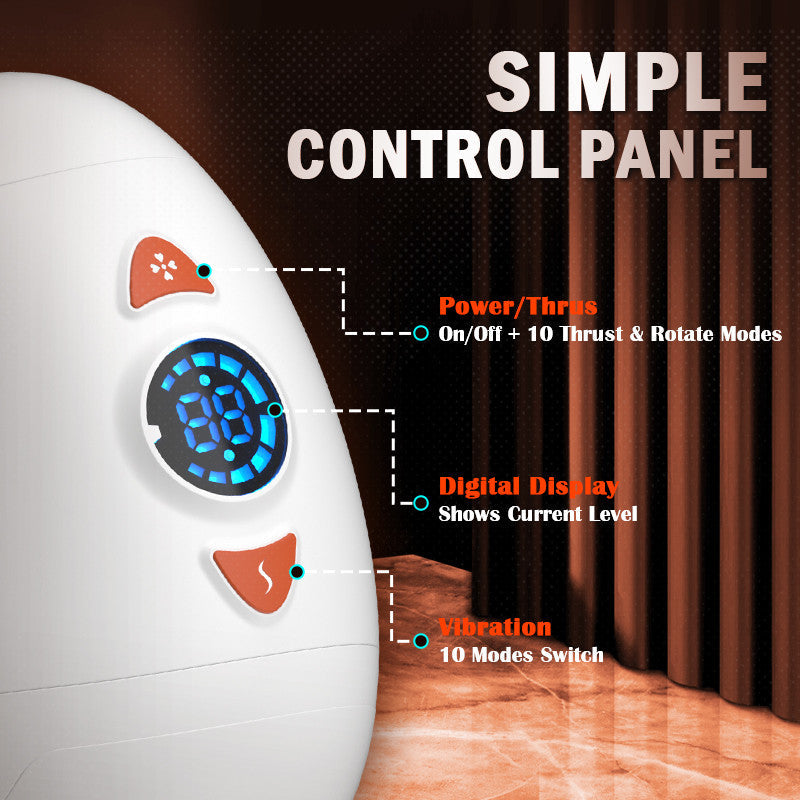 Acmejoy - Electric Male Masturbator with Rotating Piston, Glans Vibration & Testicle Massage - Image 9