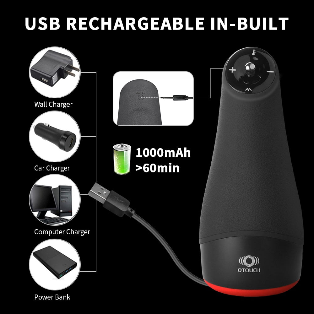 Man Glans Penis Training Automatic Heating Male Masturbator - Image 10