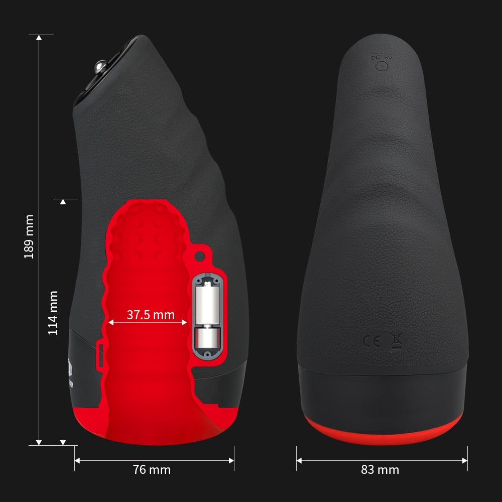Man Glans Penis Training Automatic Heating Male Masturbator - Image 9