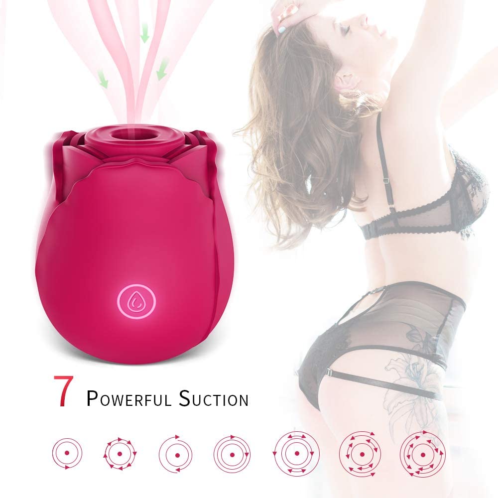 Rose Shape Vagina Sucking Vibrator - Image 3