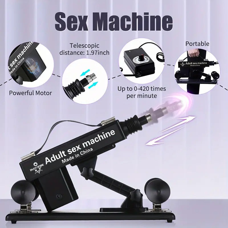 Ultimate Pleasure with Top-Rated Sex Machine 7 Accessories Automatic Thrust Anal Love - Image 6